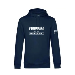 Sweat à capuche UniFR homme Biologique Navy
