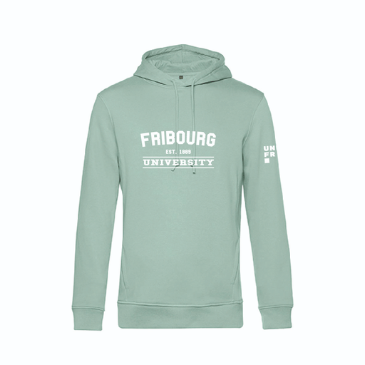Hoodie BIO vert pastel homme